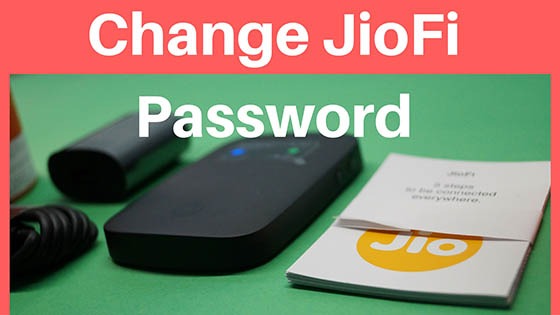 Change JioFi Password